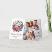 Holly Berry Kardinaal Kerstmis Corporate Groet Feestdagen Kaart (Voorkant)