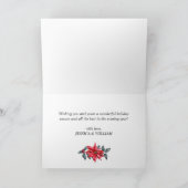 Holly Berry Kardinaal Kerstmis Corporate Groet Feestdagen Kaart (Binnen)