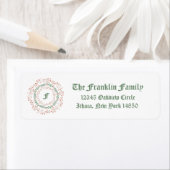 Holly Berry kerst Etiket (Insitu)