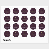 Holly berry Kerst retour adres sticker (Vel)