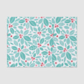 Holly Berry kerst Tissuepapier (Voorkant)