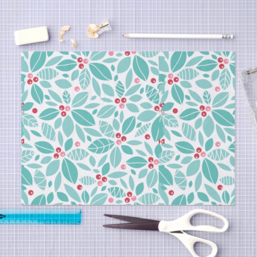 Holly Berry kerst Tissuepapier (Craft)