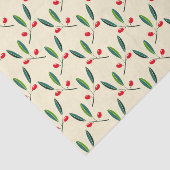 Holly Berry kerstArt One Little Kerstre Tissuepapier (Detail)