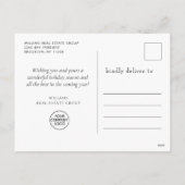 Holly Berry kerstboomgroet Corporate Feestdagenkaart (Achterkant)