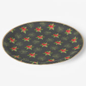 Holly Berry KerstBord Papieren Bordje (Gekanteld)