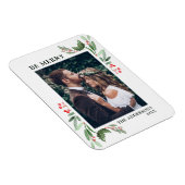 Holly Berry Kerstfeestay Foto Magneet (Rechterzijde)