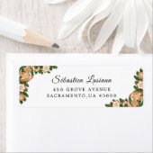 Holly Berry Kerstfeestay Return Address Etiket (Insitu)