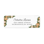 Holly Berry Kerstfeestay Return Address Etiket (Voorkant)