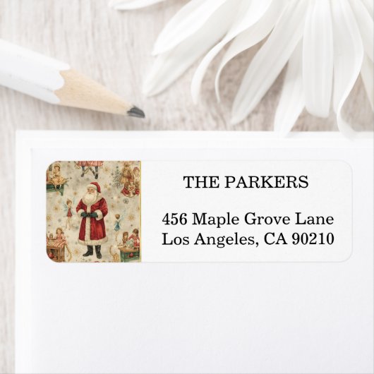 Holly Berry kerstfeestay Return Label (Insitu)
