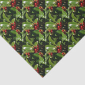 Holly Berry kerstinpakpapier Tissuepapier (Detail)