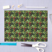 Holly Berry kerstinpakpapier Tissuepapier (Craft)