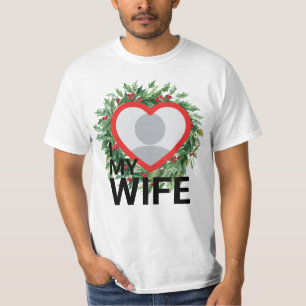 Holly Berry Kerstmis Ik Hou Van Mijn Vrouw heren t T-shirt