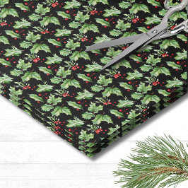 Holly Berry Kerstmis Tissuepapier