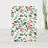 Holly Berry Kerstmis Tree Corporate Greeting Feestdagen Kaart (Achterkant)