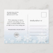 Holly Berry Kerstmis Tree Corporate Greeting Feestdagenkaart (Achterkant)