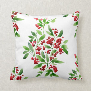 Holly Berry KerstPillow Kussen