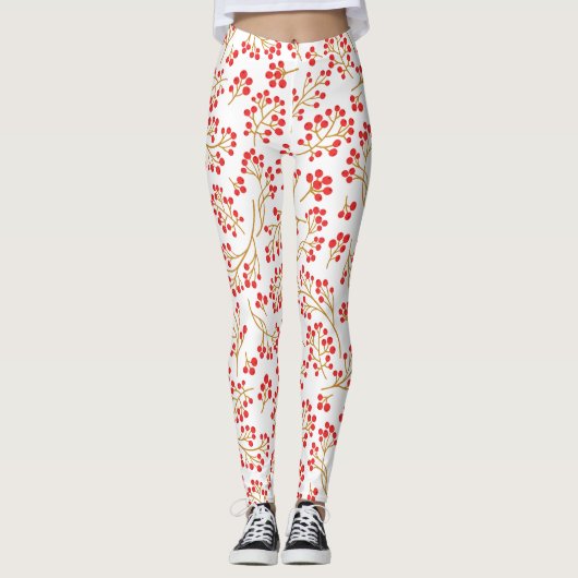 Holly Berry Leggings (Voorkant)