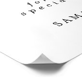 Holly Berry Love is Sweet Wedding Dessert Bar Sign Poster (Hoek)