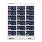 Holly Berry Mailing Adresetiketten Etiket (Full Sheet)