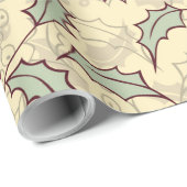 Holly berry-ontwerp cadeaupapier (Rol Hoek)
