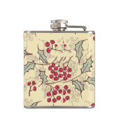 Holly berry-ontwerp heupfles (Achterkant)