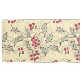 Holly berry-ontwerp kussensloop (Voorkant-Links)