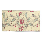 Holly berry-ontwerp kussensloop (Achterkant-Rechts)