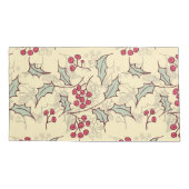 Holly berry-ontwerp kussensloop (Achterkant-Links)