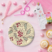 Holly berry-ontwerp papieren bordje (Feest)