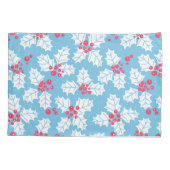 Holly berry op blauw kussensloop (Achterkant)