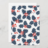 Holly berry op wit (Voorkant / Achterkant)