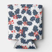 Holly berry op wit blikjeskoeler (Achterkant)