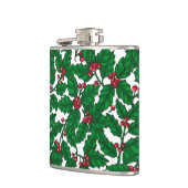 Holly berry op wit heupfles (Links)