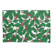 Holly berry op wit kussensloop (Voorkant)