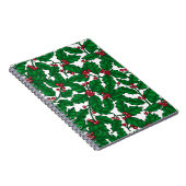 Holly berry op wit notitieboek (Rechterzijde)