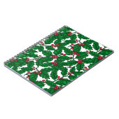 Holly berry op wit notitieboek (Linkerzijde)