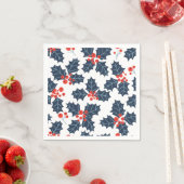 Holly berry op wit servet (Insitu)