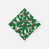 Holly berry op wit servet (Hoek)