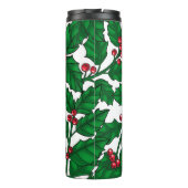 Holly berry op wit thermosbeker (Achterkant)