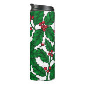 Holly berry op wit thermosbeker (Geroteerd rechts)