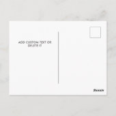 Holly Berry Personalized Photo Memorial Christmas Briefkaart (Achterkant)