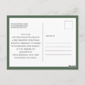 Holly Berry Photo Kerstfeestay Briefkaart (Achterkant)