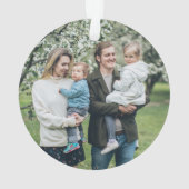 Holly Berry Pine Wreath Merry Alles foto Ornament (achterkant)