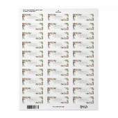 Holly Berry Pine Zeer prettig kerstadres Etiket (Full Sheet)