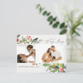 Holly Berry Pine Zeer prettige kerstfoto 2 Briefkaart (Staand voorkant)