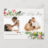 Holly Berry Pine Zeer prettige kerstfoto 2 Briefkaart (Voorkant)