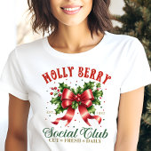Holly Berry Social Club Kerstbogen Coquette Tri-Blend Shirt