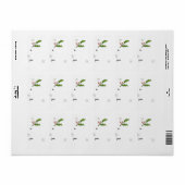 Holly Berry Sprig Gift Label (Full Sheet)