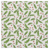 Holly Berry Sprig Pattern Stof (Swatch)