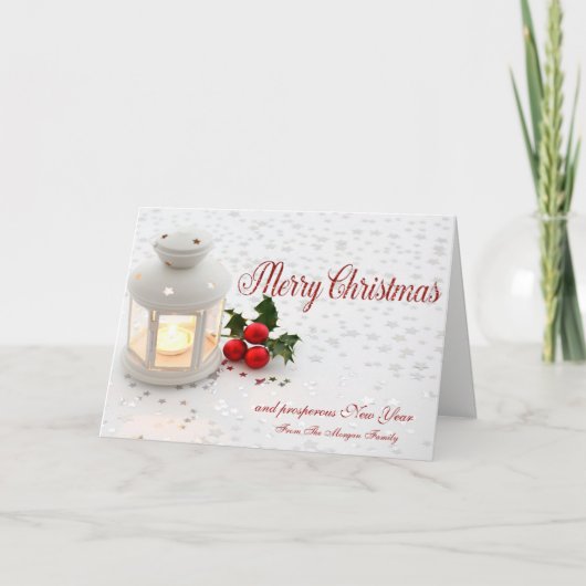 Holly Berry, Stars Company Feestdagen Kaart (Voorkant)